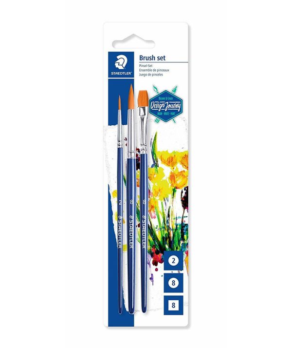Blister con 3 pinceles suaves Staedtler 989