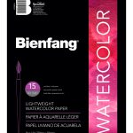 Bloc 15 hojas de papel para acuarela 9 x 12 pulgadas 146 gramos Bienfang frente