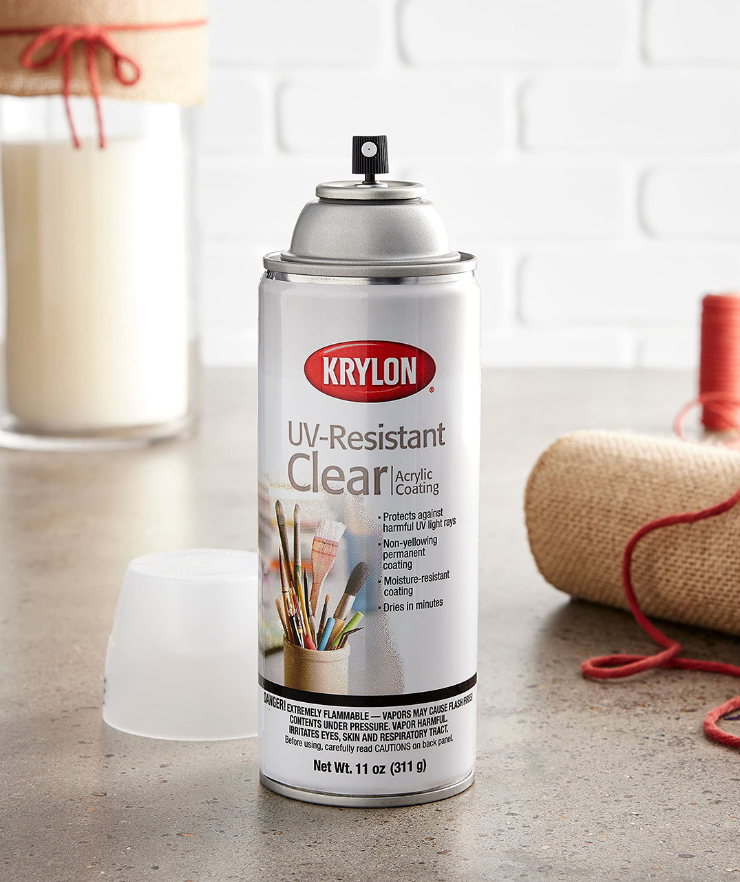 Krylon 1305 UV Resistant Clear Matte 11 oz uso