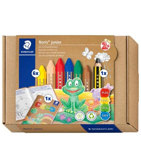 Set 6 crayones y 1 lapiz jumbo para niños