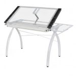 Mesa para dibujo sobre de vidrio con bandeja Futura Craft Statio