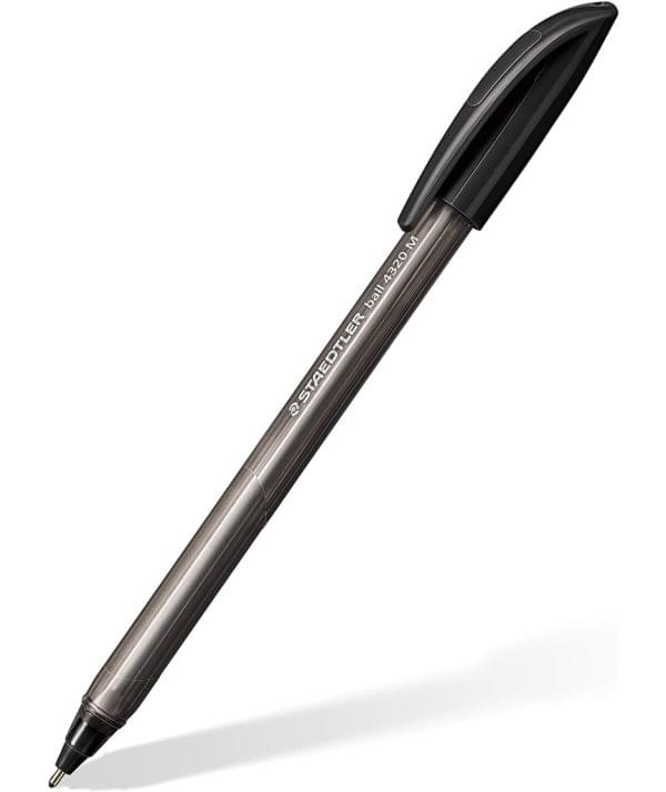 Bolígrafo triangular negro, ancho de línea M Staedtler