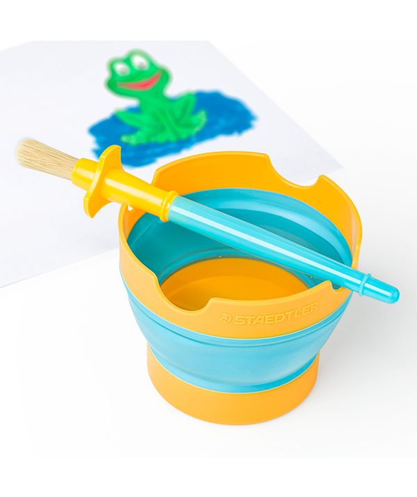 Vaso plegable para agua de pinceles Staedtler con pincel