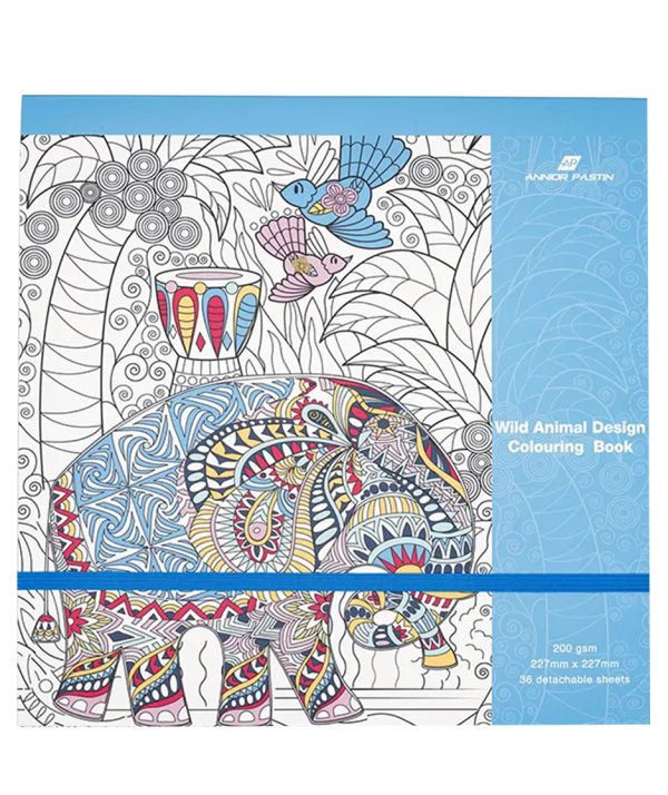 Libro paracolorear animales con mandalas 227 x 227 mm