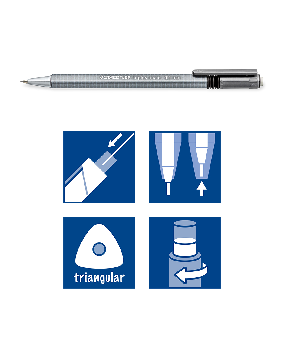 Portaminas 05 mm Triplus Micro Staedtler 774 25 características