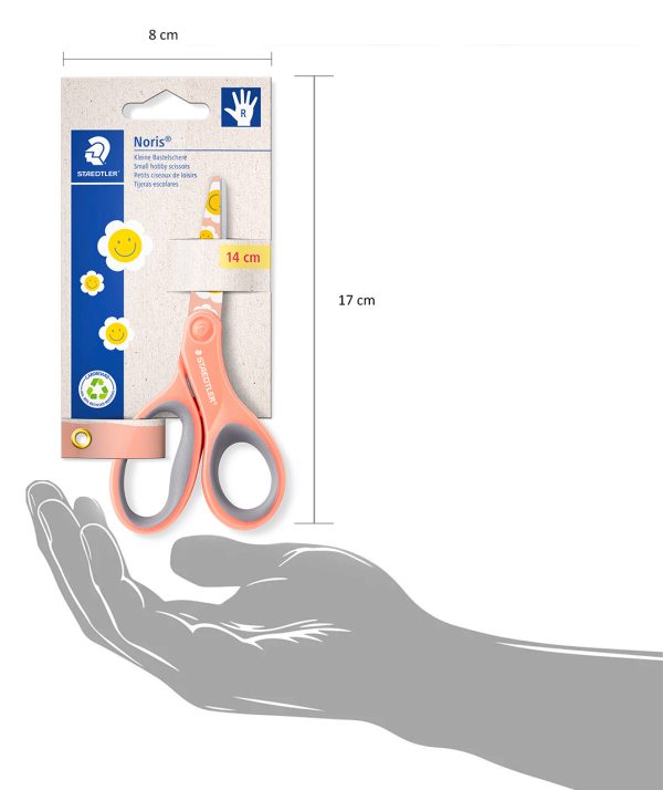 Tijeras infantiles de 14 cm Staedtler Noris proporcionesl